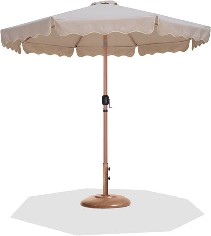 Amalfi - Patio Umbrella - Light Brown Base / Light Brown Pole