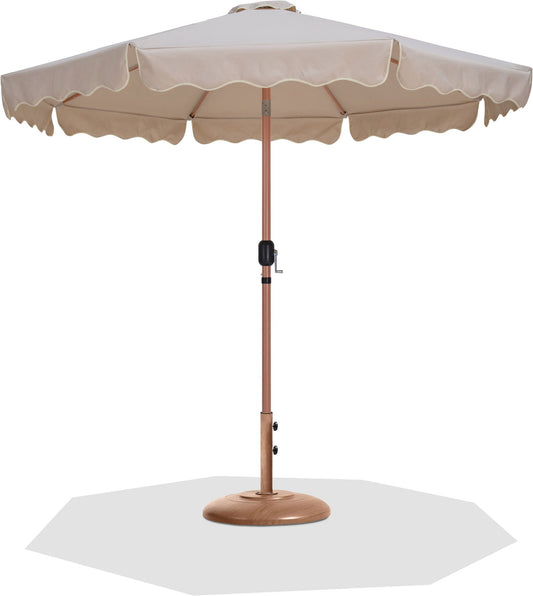 Amalfi - Patio Umbrella - Light Brown Base / Light Brown Pole