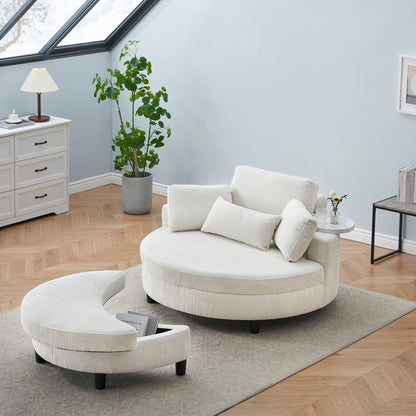 Sofa With Two Throw Pillows And A Waist Pillow With An Extra Tray For Comfortable Seating In Small Apartment Bedrooms