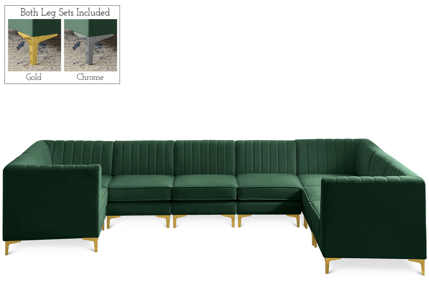 Alina - 8 Piece Modular U-Shaped Sectional