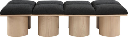 Pavilion - 8 Piece Modular Bench With Natural Base