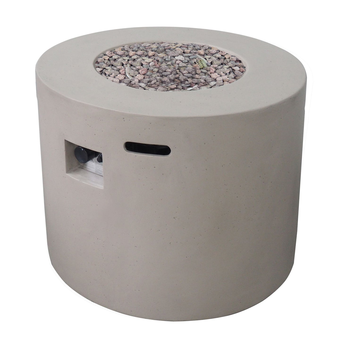 Round Iron Fire Pit With 40, 000 Btu