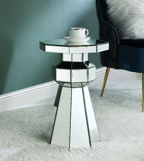 Dominic - Pedestal Stand - Mirrored