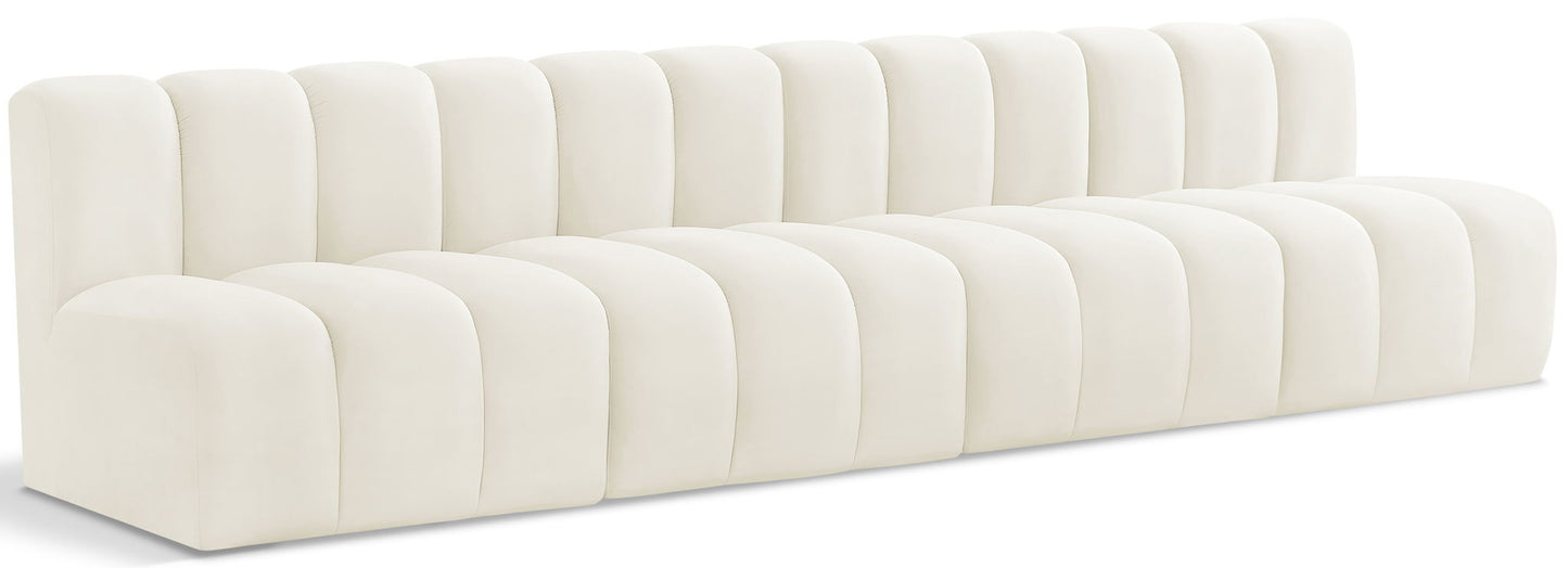 Arc - Velvet 4 Seats Modular Sofa