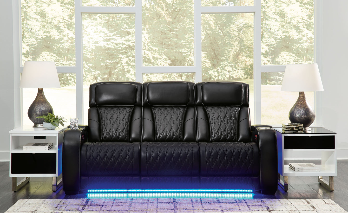 Boyington - 2 Pc. - Power Reclining Sofa And Loveseat - Black