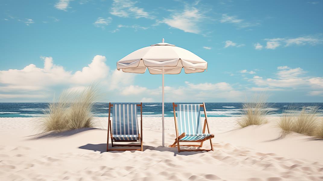 A Day In The Sand - Blue