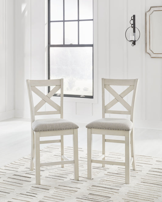 Robbinsdale - Upholstered Barstool (Set of 2) - Antique White