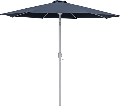 Fiji - Aluminum Patio Umbrella With Square Black And White Base