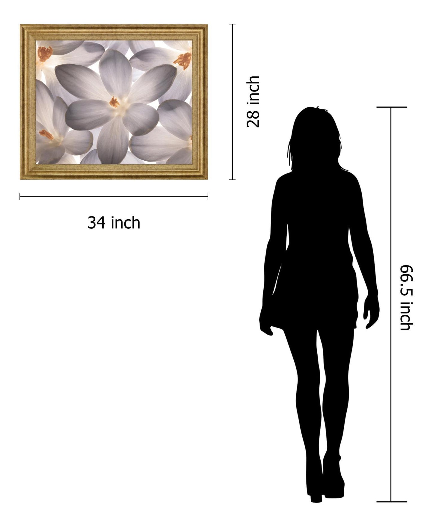 Whispering Blossom - 28" x 34" Framed Wall Art