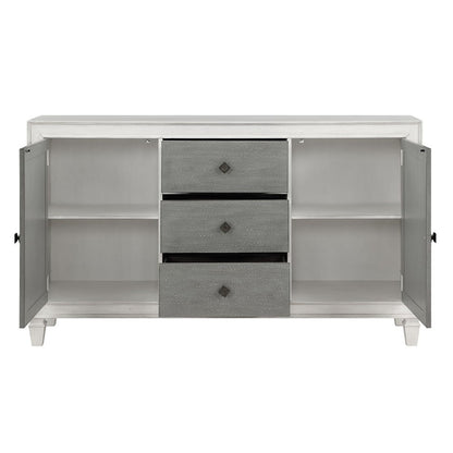 Katia - Server - Rustic Gray & Weathered White