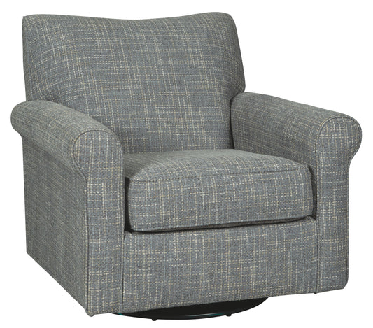 Renley - Swivel Glider Accent Chair - Ash
