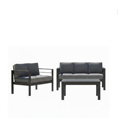 Outdoor Patio Set, All-Weather With Thick Cushions