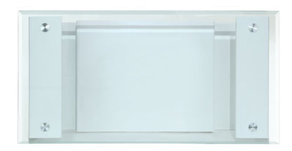 Nevaeh - Coffee Table - Clear Glass Top & White High Gloss