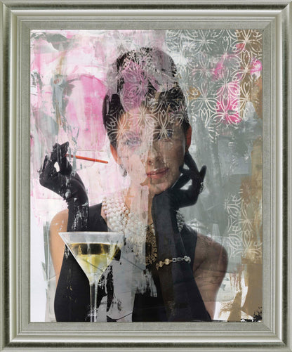 Chic Glamour Muse - 28" x 34" Framed Wall Art