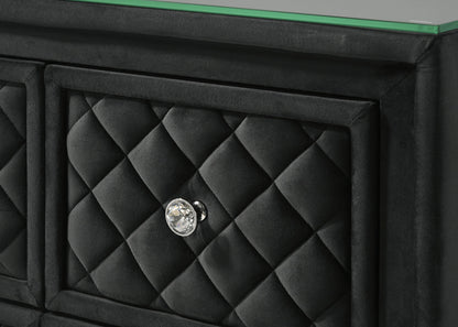 Cameo - Dresser & Mirror - Black