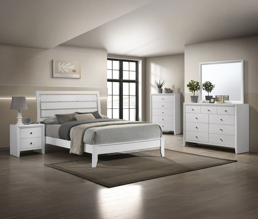 Evan - Queen 4 Piece Bedroom Set - White