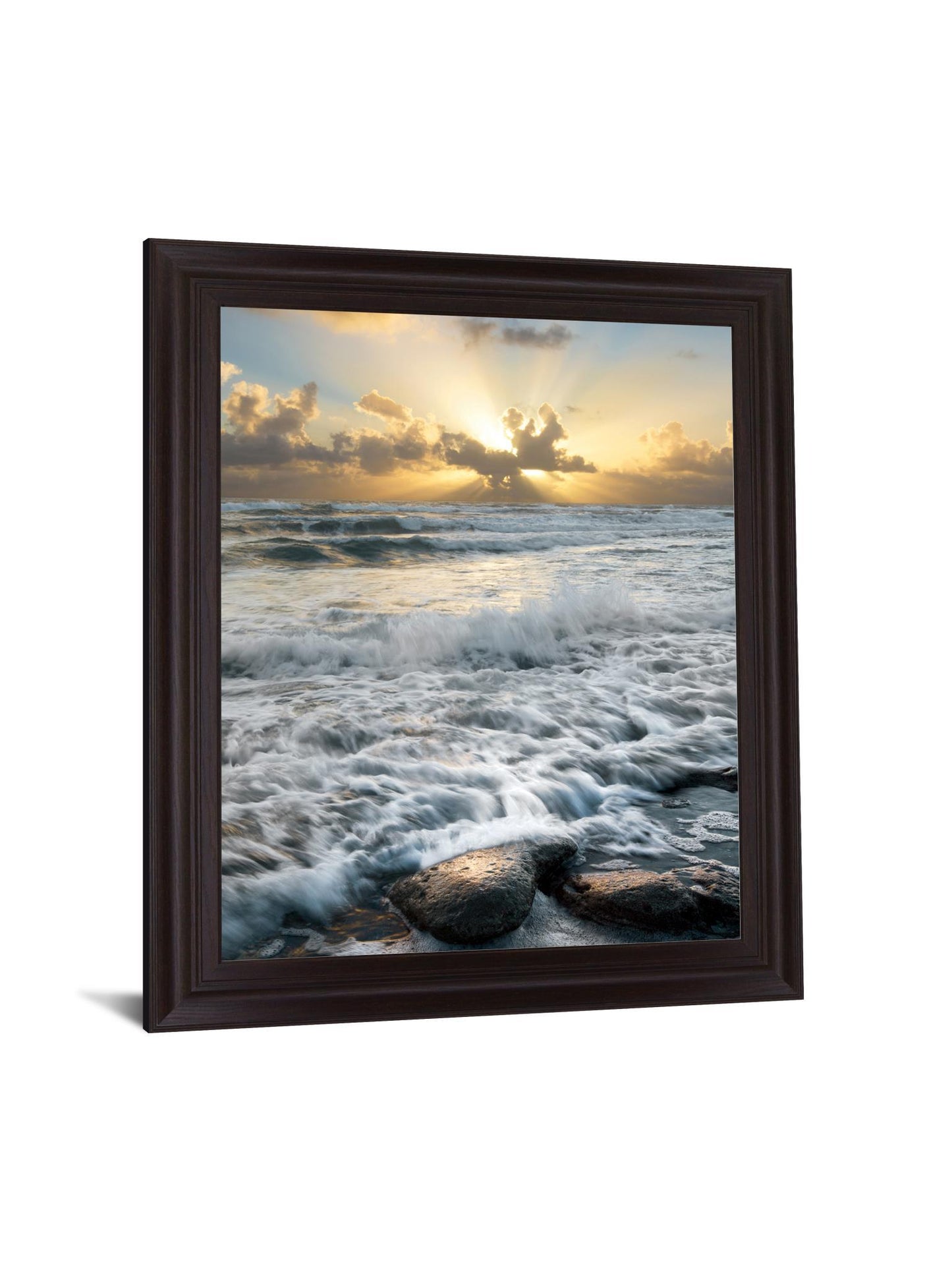 Radiant Dawn Surf - 28" x 34" Framed Wall Art