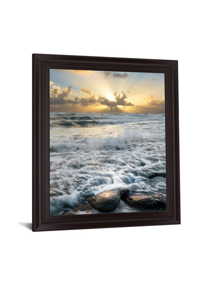 Radiant Dawn Surf - 28" x 34" Framed Wall Art