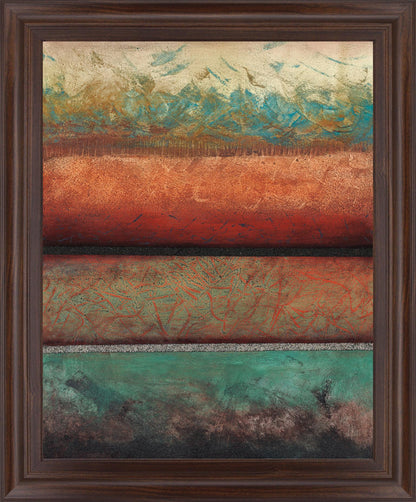 Terracotta Ember - 28" x 34" Framed Wall Art