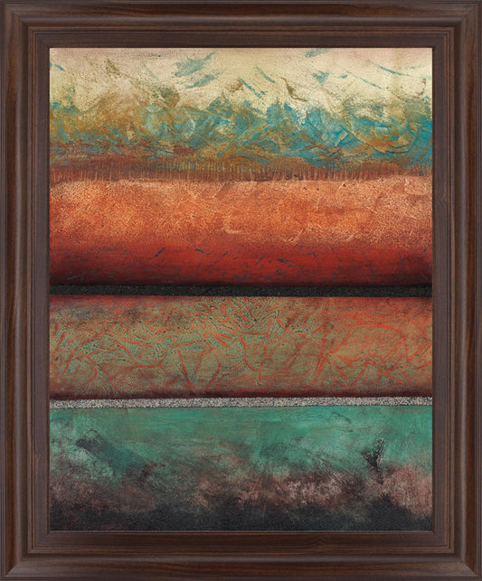 Terracotta Ember - 28" x 34" Framed Wall Art