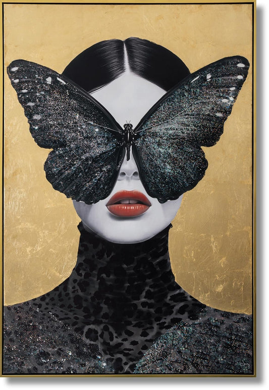 Midnight Muse - 33" x 48" Framed Wall Art