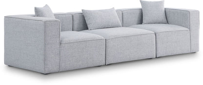 Cube - Linen Modular 3 Seat Sofa