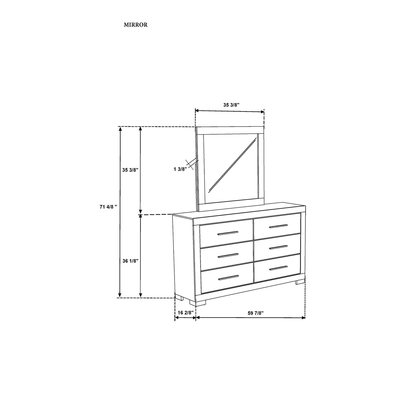 Elsa - Mirror With Sleek Frame