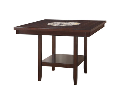 Fulton - 5 Piece Dining Room Set - Dark Brown