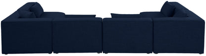 Cube - Linen 6 Piece Modular Armless Sectional
