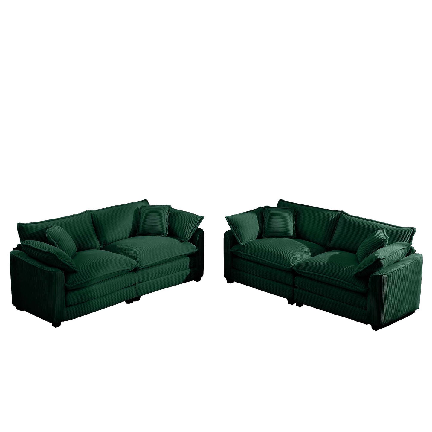 Elegant Oversized Sectional Sofa Set With Deep Seats And Flexible Layout