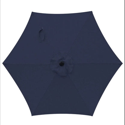 Umbrella With Crank Lift & Tilt, UV-Resistant Canopy For Patio