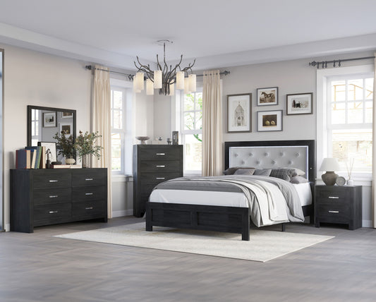 Jaylen - King 5 Piece Bedroom Set - Black