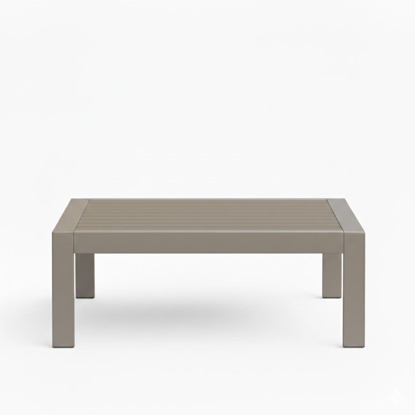 All-Weather Outdoor Coffee Table With Wood-Look Top