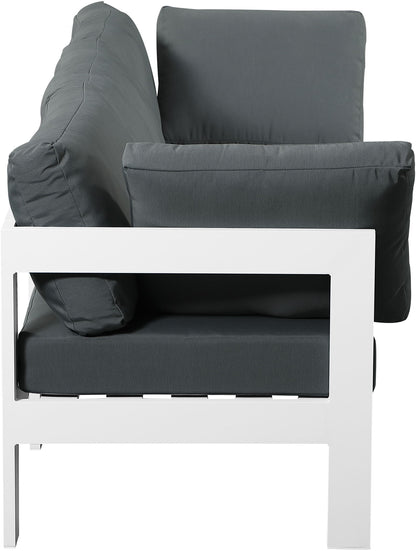 Nizuc - Outdoor Patio 3 Seat Modular Sofa With White Frame