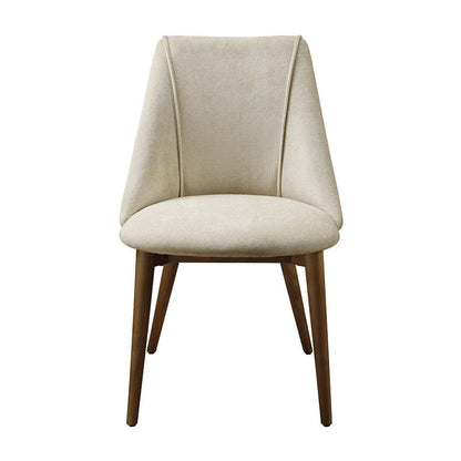 Willene - Side Chair (Set of 2) - Beige Fabric & Walnut