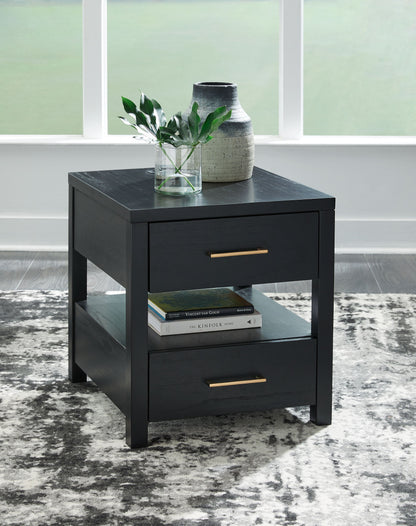 Winbardi - Rectangular End Table - Black