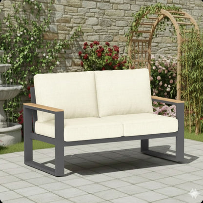 All-Weather Loveseat Sofa With Thick Cushions