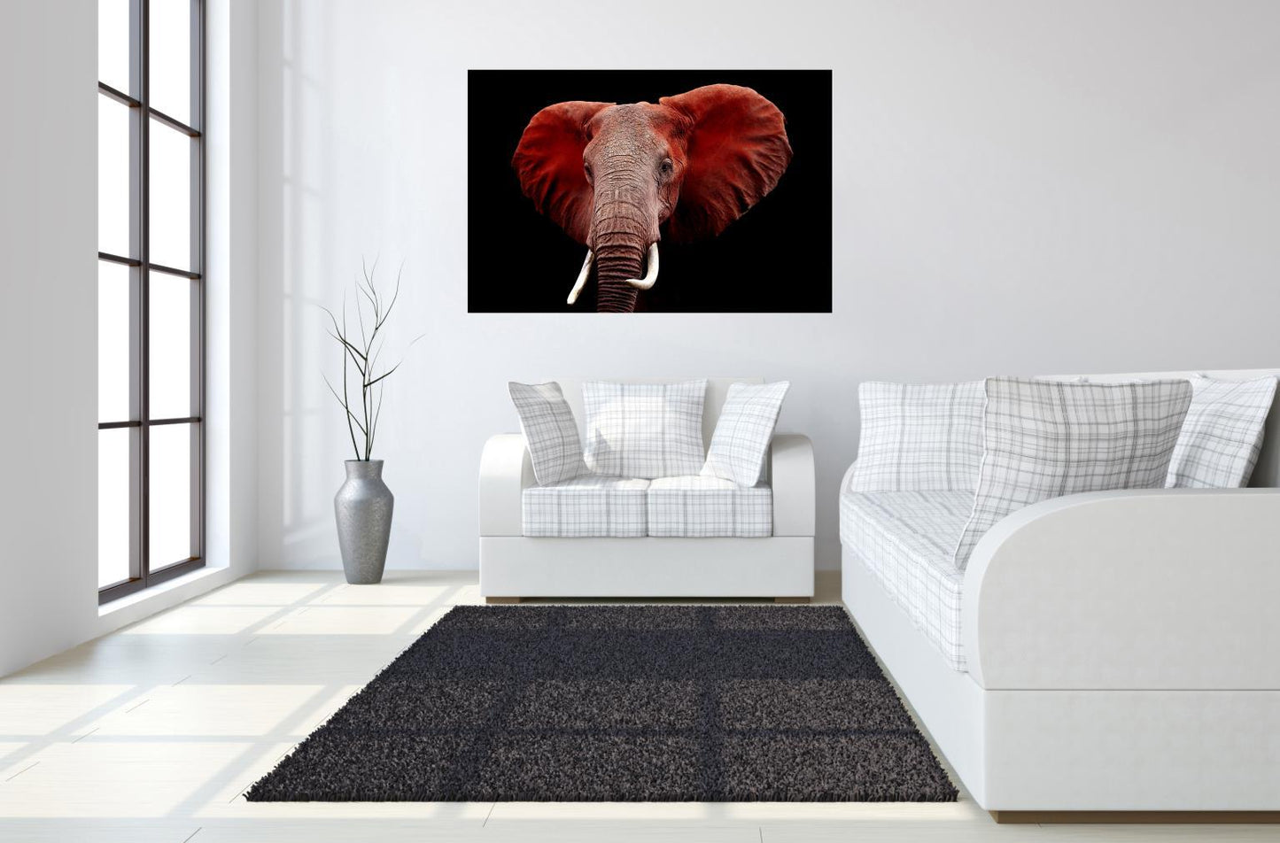 Tempered Glass Plus Foil Elephant - Red