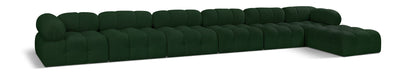 Ames - 7 Piece Boucle Fabric Modular L-Shaped Sectional