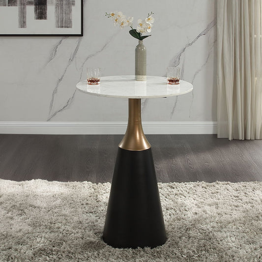 Jaramillo - Counter Height Table - Natural Marble Top & Black
