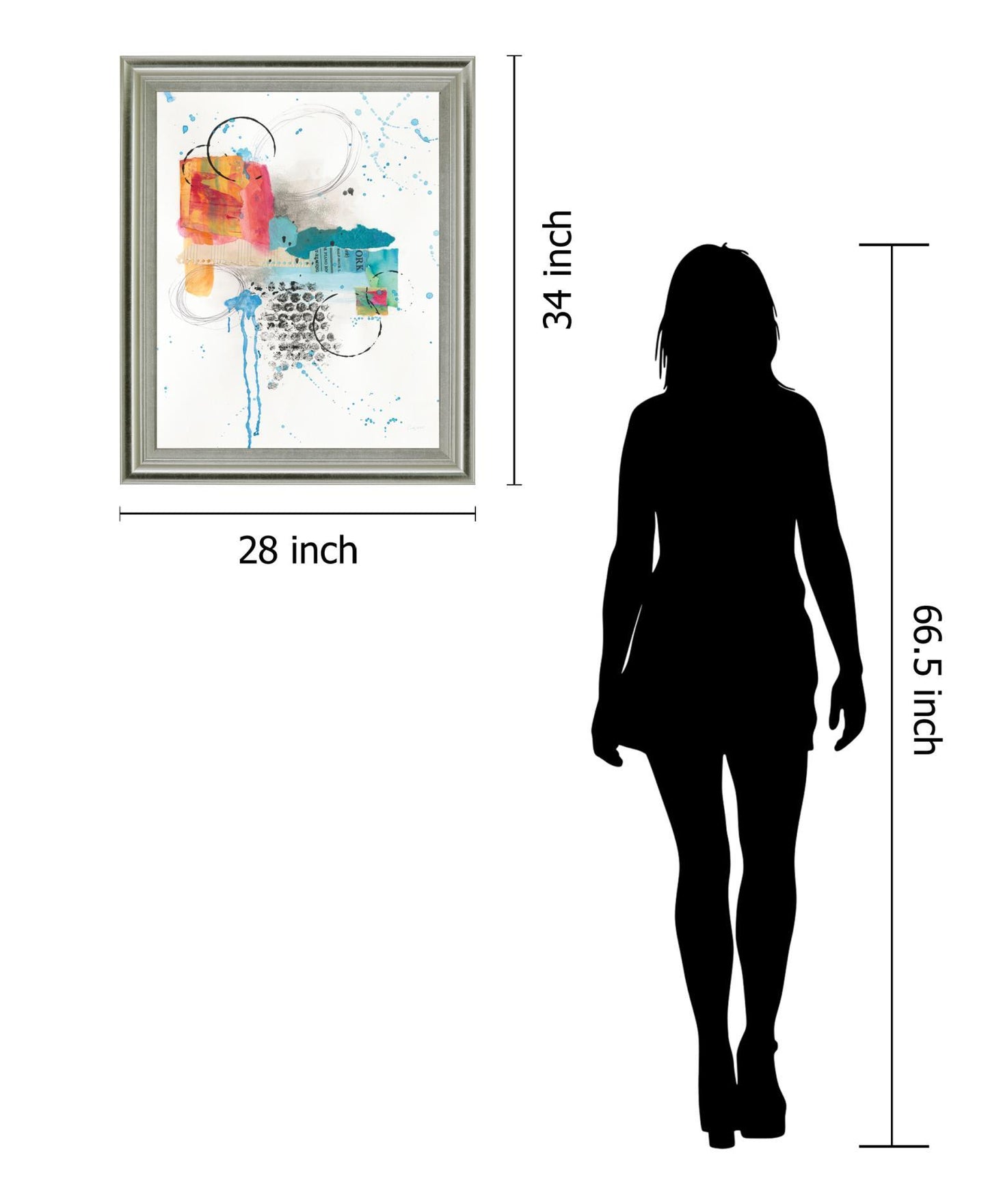 Urban Splash - 28" x 34" Framed Wall Art