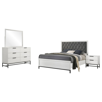 Taraval - 4 Piece Queen Bedroom Set - White
