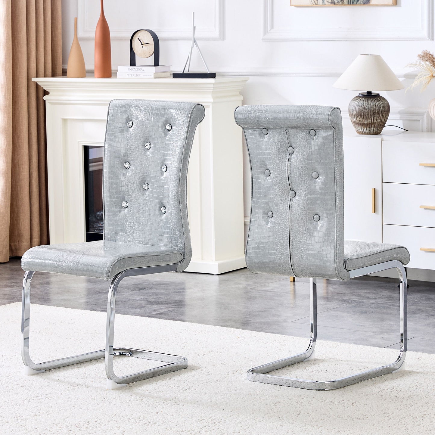 Elegant Design Upholstered Dining Chairs