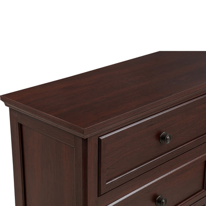 1 Piece Tall Chest, 5 Drawer Storage Bedroom Furniture - Brown / Cherry