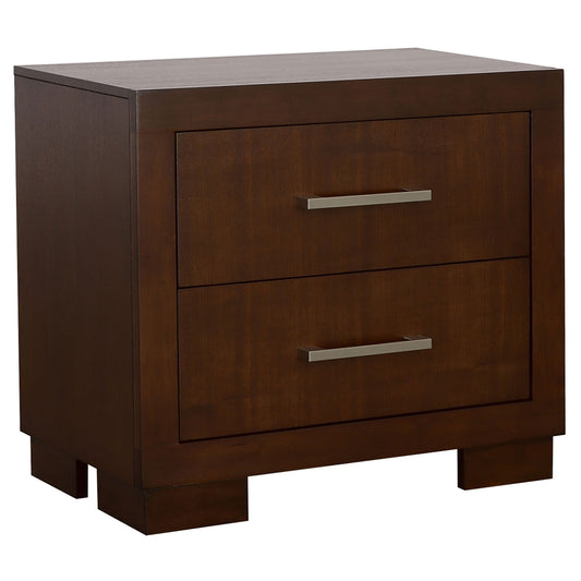 Polk - 2 Drawer Nightstand With Slim Handles - Cappuccino