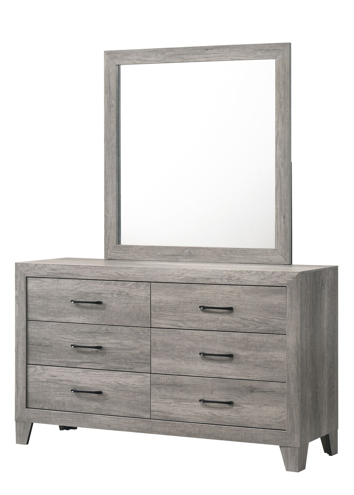 Hopkins - Dresser & Mirror - Gray