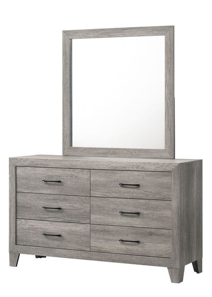 Hopkins - Dresser & Mirror - Gray