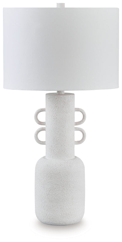 Perringhill - Metal Table Lamp - Distressed White