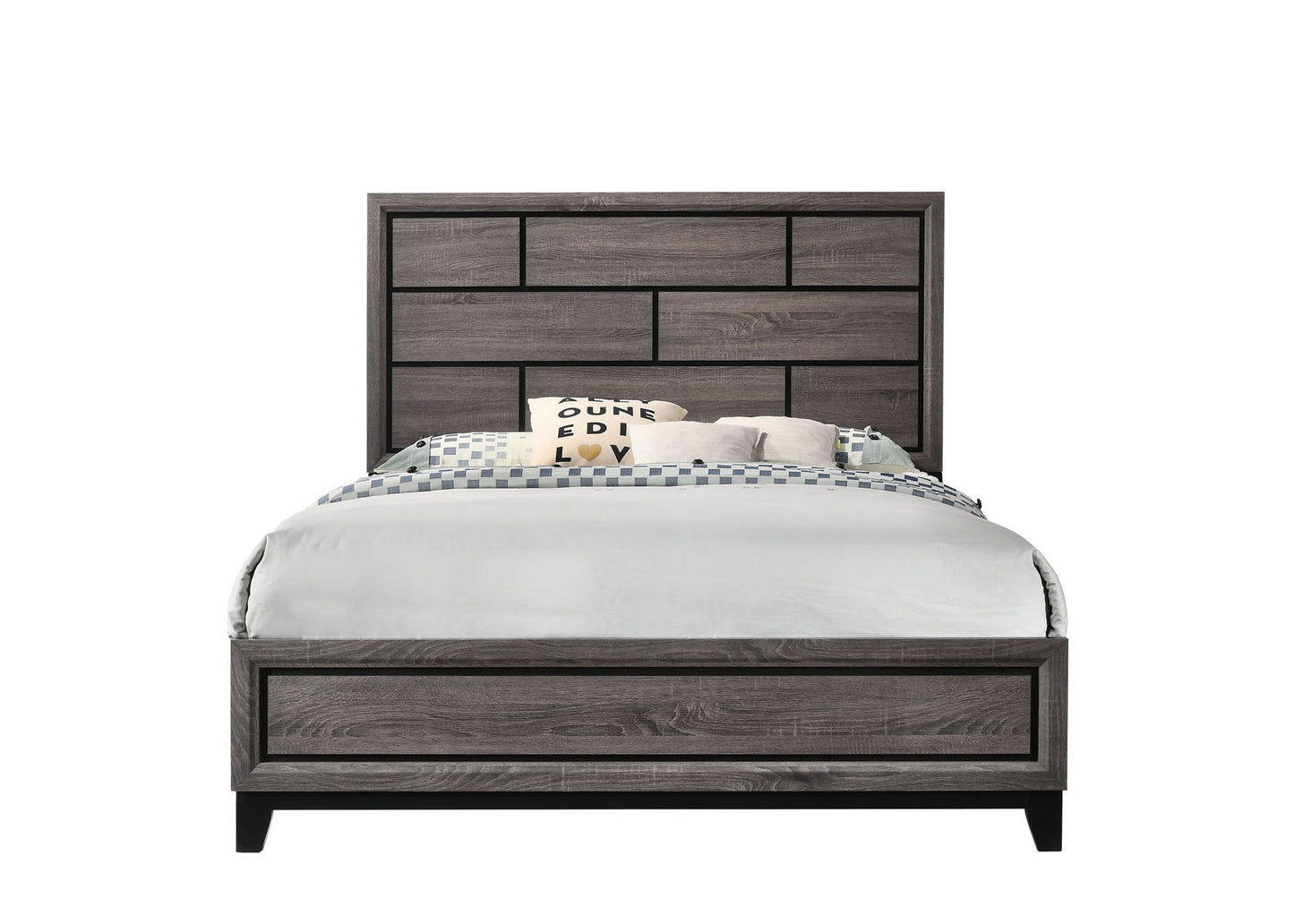 Akerson - Queen 4 Piece Bedroom Set - Gray