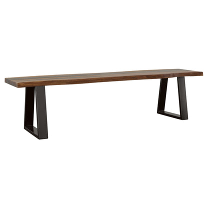 Wobegon - Rectangular Dining Bench - Gray